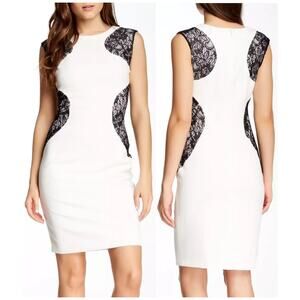 Laundry by Shelli Segal White/Black Shesth Dress